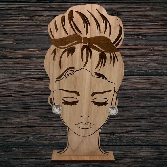 1960s Native American NAVAJO Sterling Silver Dome Screwback Earrings Leaf Stamps - Picture 4 of 4